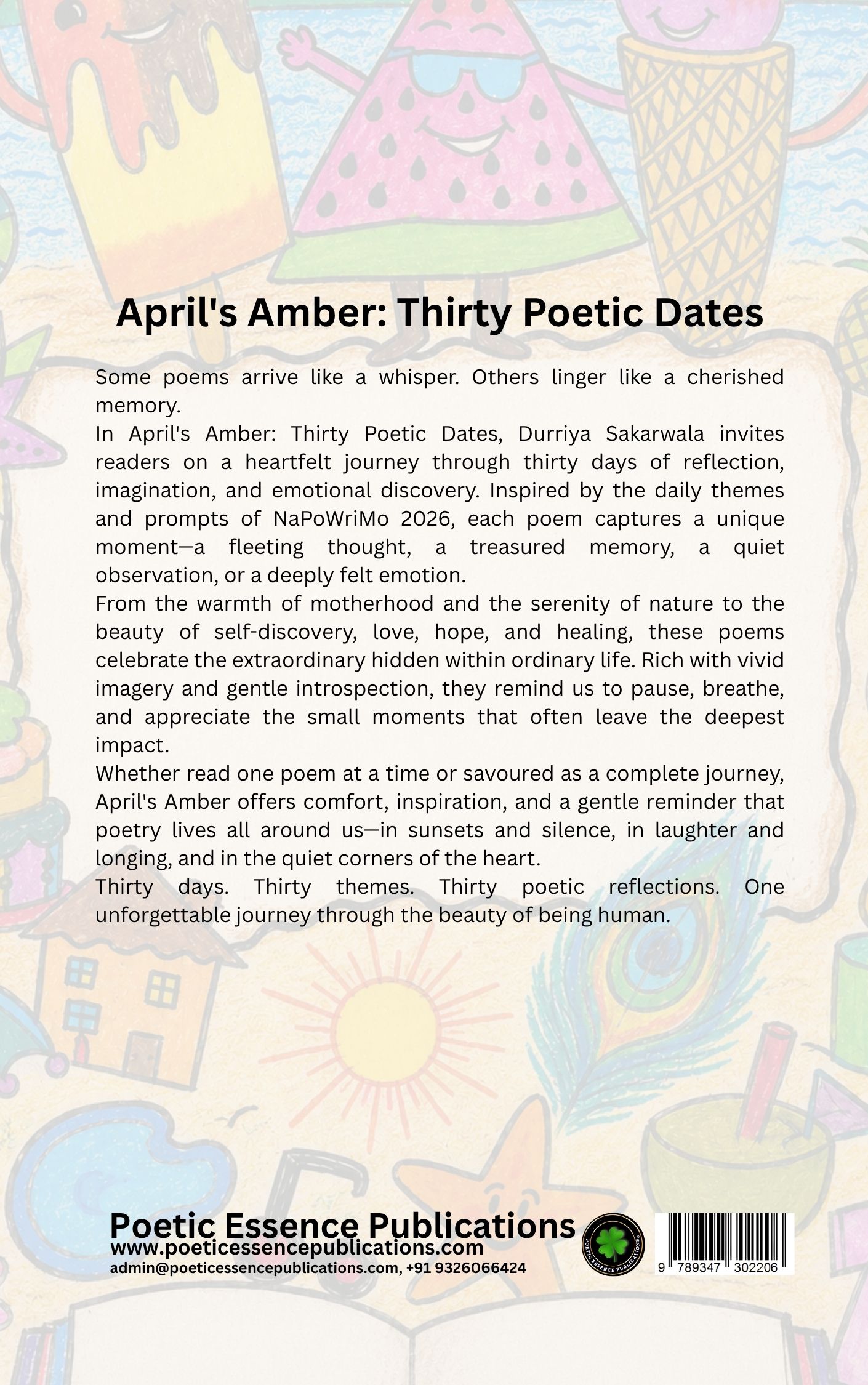April's Amber: Thirty Poetic Dates, Author: Durriya Sakarwala - Image 2