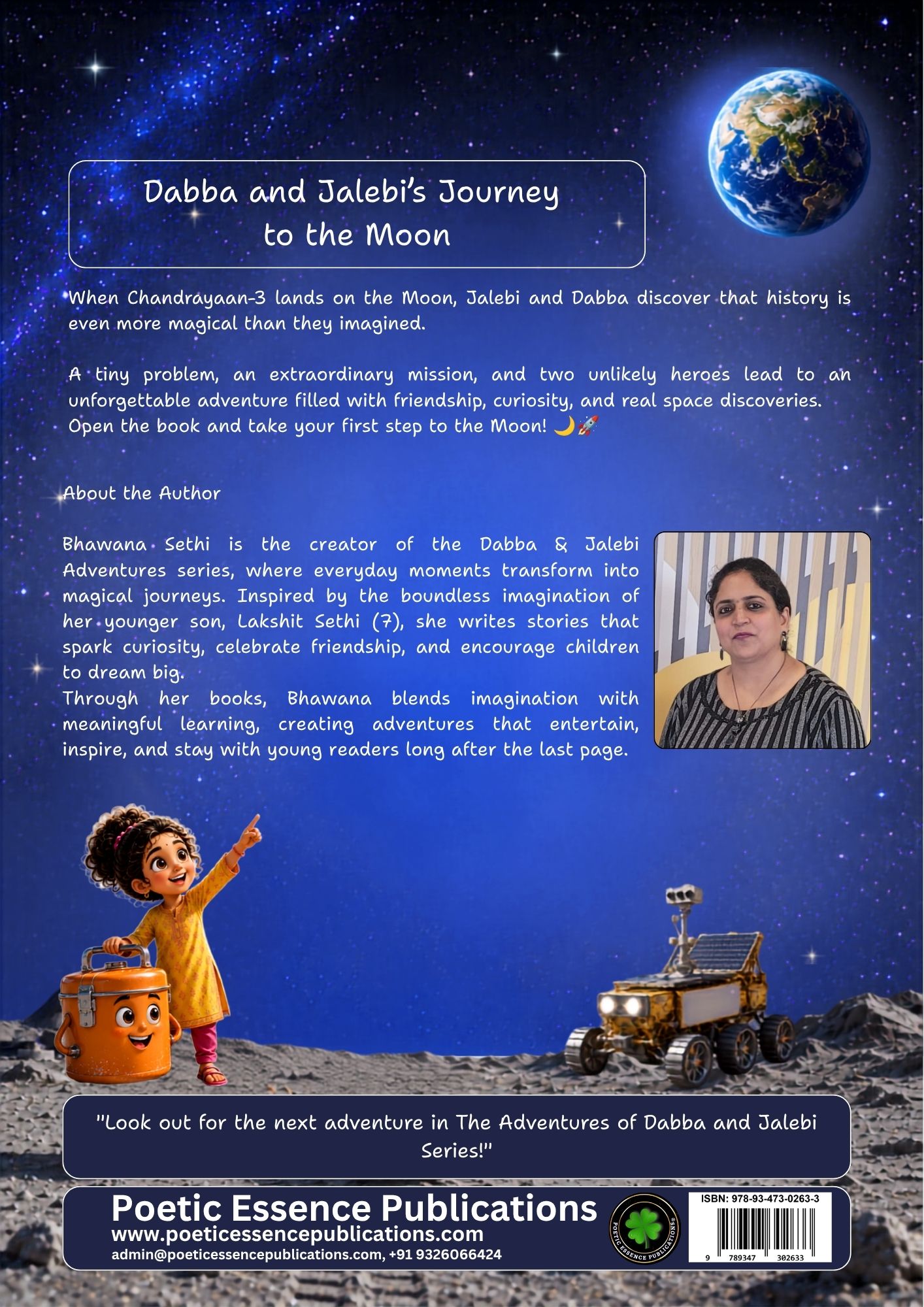 The Adventures of Dabba and Jalebi: Dabba and Jalebi’s Journey to the Moon, Author: Bhawana Sethi - Image 2